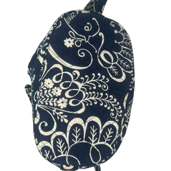 Vera Bradley Emma Bag Twirly Bird Blue White Bucket Drawstring Crossbody Tote - Picture 3 of 14